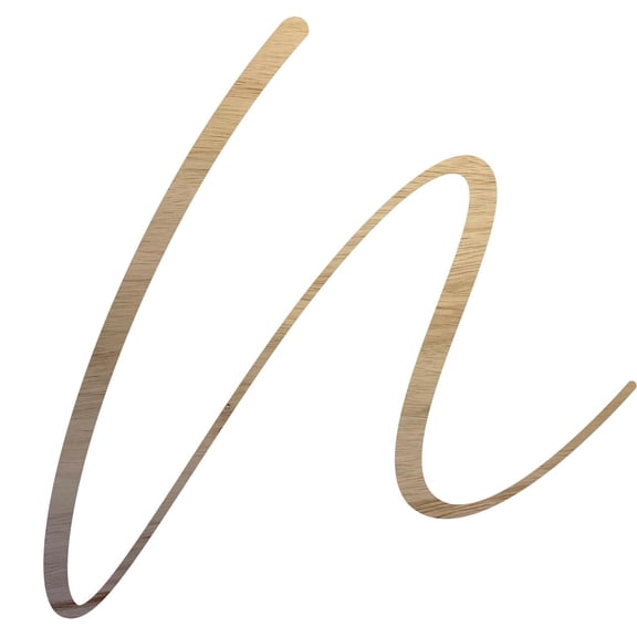 11 Inch Wooden Craft Letter N, Unfinished 1/4'' Real Wood Cutout, Decorative DIY
