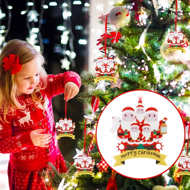 Xihbxyly Ventas de Liquidación Decoración Navideña de Madera Papá Noel Ciervo Navideño Colgante Navidad