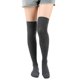 thumbnail image 1 of Xiao Hua Calcetines hasta la rodilla, talla única (largo 61 cm), gris oscuro, poliéster, 3 pares. Ideales para otoño, uso diario, calidez y para combinar con cualquier atuendo., 1 of 5