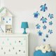 thumbnail image 3 of 12 Piezas Pegatinas de Pared de Tortuga Marina Pegatinas de Vinilo de Tortuga Pegatinas de Océano Subacuático Pegatinas de Pared Impermeables Decoración para el Hogar Oficina Sala de Estar Pared Baño Inodoro (Azul) JM, 3 of 4