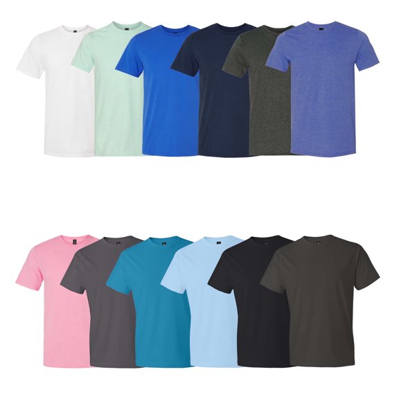 Gildan Softstyle T-Shirt for Men, Lightweight Tee, Men's Modern Shirt, Assorted Color, S