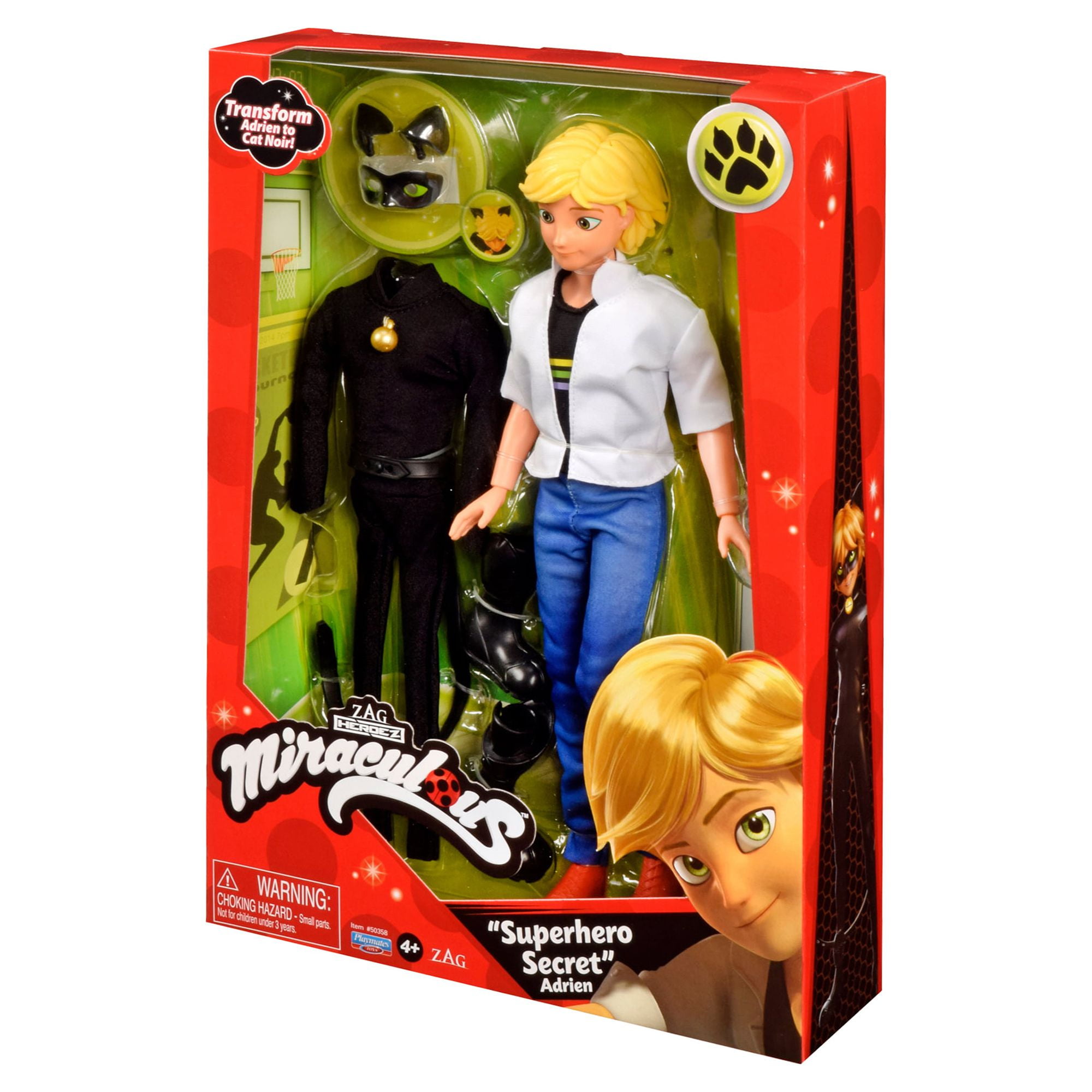 Zagtoon Playmates Miraculous Cat Noir Doll