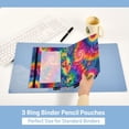 thumbnail image 4 of 2 Pack Flip Folders with Clear PVC Window Binder Pouches 3-Ring Binder Organizer for Office & Home Colorful Tie-dye with Swirling, 4 of 6