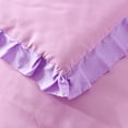 thumbnail image 4 of Shatex Ruffled Bed-in-A-Bag Purple Comforter Set Queen- 7 Piece All Season Bedding Comforter Set, Ultra Soft Polyester Bedding Comforters- Purple with Ruffles, 4 of 6