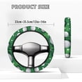 thumbnail image 5 of Jeiento Golf Ball Pattern Golf Cart Steering Wheel Cover 13 Inch Steering Wheel Covers Elastic Golf Cart Wheel Covers Golf Cart Accessory Block UV Rays Cool Sun Heat Shield, 5 of 7
