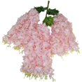 thumbnail image 2 of ¡Ahorros navideños! Flores artificiales Accaprate, rama de flores de imitación larga, colgante de pared, glicina artificial para boda, arco de boda, decoración de ratán, decoración otoñal para el, 2 of 4