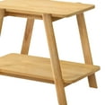thumbnail image 5 of Roundhill Furniture Metz Mid-Century Modern Wood Shelf End Table, Natural Oak Finish, 5 of 7
