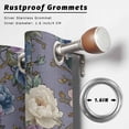 thumbnail image 2 of Outdoor Curtains for Patio Waterproof, Spring Flowers Outdoor Privacy Panels Grommet, Farmhouse Retro Botanical Purple Blue Floral Blackout Outside Curtains for Porch/Cabana 54"x84", 2 Panels, 2 of 8