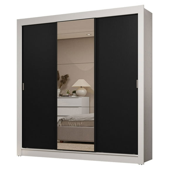 Ropero Closet Madesa 3 Puertas 1 Espejo BN 01