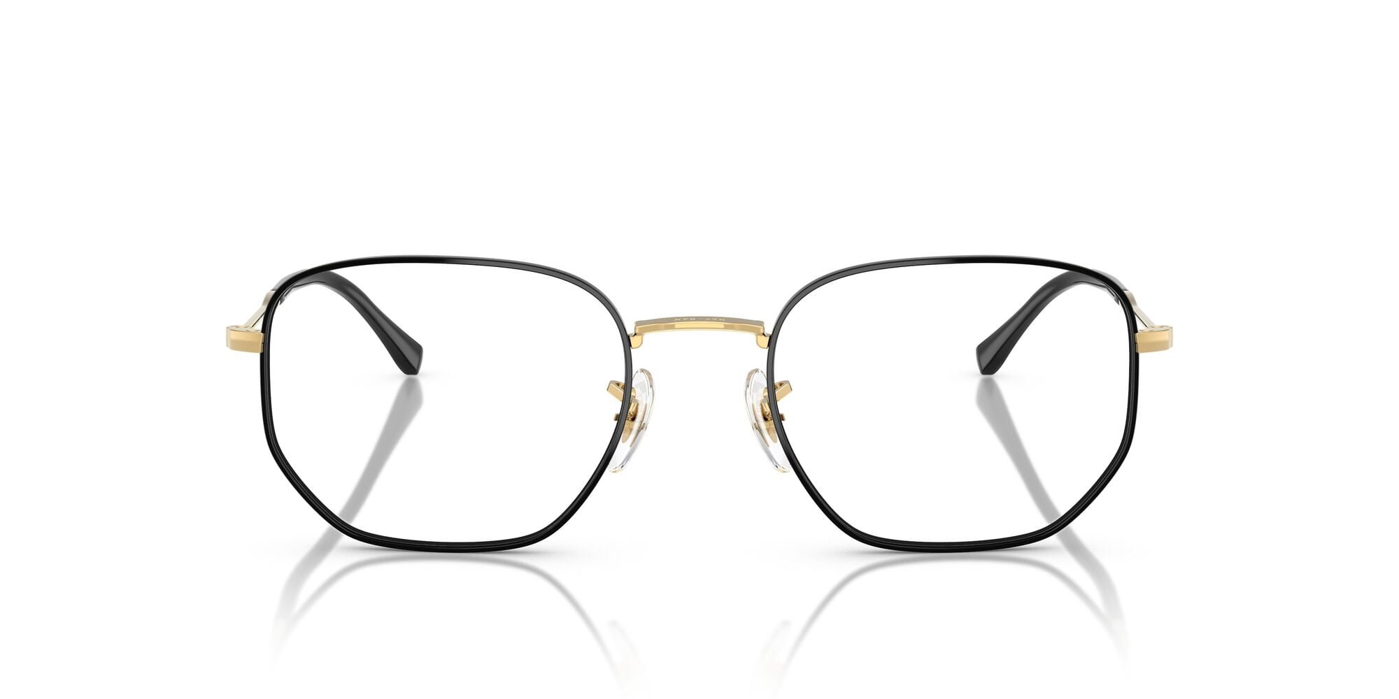 Ray-Ban Unisex Size 53 Irregular Eyeglasses, Polished Black On Arista/Demo Lens