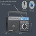 Retekess TR629 Portable Shortwave Radios, AM FM, Digital Tuning, USB ...