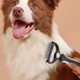 thumbnail image 5 of Double Sided Pet Undercoat Dematting Rake, Long Haired Dog Cat Matted Fur Remover Comb, Ergonomic Non-slip Handle Pet Grooming Tool, Pet Knot Tangled Hair Deshedding Brush, 5 of 5