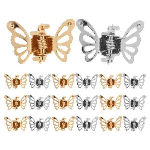 SHISUYAN 20pcs Mini Butterfly Hair Clips Animal Hair Claw Clips Fine Hair Tiny Butterfly Hair Clips Hair Styling Accessories for Women Girls