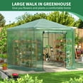 thumbnail image 2 of Polar Aurora 13.4x13.4x8.8 ft Walk-in GreenHouse,with Heavy-Duty Metal Frame and 180g Double Layer PE Cover, Indoor and Outdoor Green House Kit for Garden/Patio/Backyard, 2 of 7