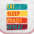 thumbnail image 4 of Inktastic Fitness Eat Sleep Pilates Repeat Boys or Girls Baby Bib, 4 of 4