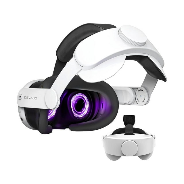 Courroie de Tête pour Meta Quest 3, Courroie Élite de Remplacement Confortable et Ajustable Compatible avec Oculus Quest 3, Accessoires de Casque VR à Coussin Doux pour Meta Quest 3, Immersion de Jeu Améliorée