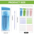 thumbnail image 2 of UPIQNG 200Pcs Plastic Toothpicks Disposable Interproximal Brush Sturdy Double-ended Dental Pick Oral Hygiene Cleaner Tooth Cleaning Tool Random Color, 2 of 7