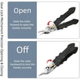 thumbnail image 6 of Black Anti-Slip Grip Gear Lock Nail Clipper Set, Professional-Grade Manicure Tool with Ultra-Sharp Tips for Precise Access to Nail Grooves, 6 of 7