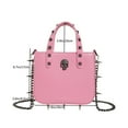 thumbnail image 5 of Gothic Skull Crossbody Bag for Women, Edgy Studded Chain Handbag - Stylish Statement Box Bag with Skull/Cross Decor, Casual Daily Shoulder Bag, 5 of 6