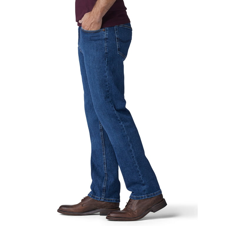 Lee Men's Regular Fit Straight Leg Stretch Jeans 