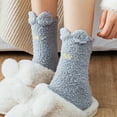thumbnail image 4 of Diufon Fall Socks for Women Winter Cute Graphic Cozy Thickened Warm Socks Casual Fuzzy Home Slipper Socks, 4 of 5