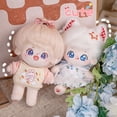 thumbnail image 4 of Muñeca de algodón de felpa Kawaii, figura de súper estrella rellena, sin atributos, cuerpo gordo, muñeca Llorona, puede cambiar la ropa, regalo, 20cm, nuevo, 4 of 5