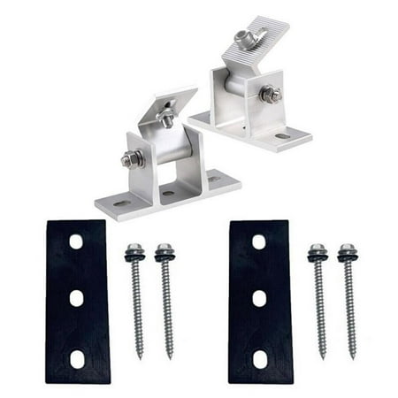 

2Set Solar Panel Bracket PV Individual Adjustable Flat Roof GX Mounting R5F1