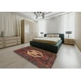 thumbnail image 5 of Ahgly Company Machine Washable Indoor Rectangle Traditional Brown Area Rugs, 2' x 4', 5 of 7