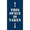 Mainstays Cotton "This Space Taken" Beach Towel, 1 Each