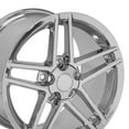 thumbnail image 5 of 17 inch Chrome Wheels Set(4) Fit C4 Corvette, Camaro, Firebird - C6 Z06 Style 17x9.5 Rims Fits select: 1988-1996 CHEVROLET CORVETTE, 1993-1997 CHEVROLET CAMARO Z28, 5 of 5