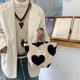 thumbnail image 5 of Bolsa de mano esponjosos de felpa de almacenamiento informal Otoño Invierno Gran capacidad para fiesta Ndcxsfigh Para Estrenar, 5 of 9