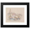 thumbnail image 2 of John Ruskin 24x20 Black Modern Framed Museum Art Print Titled - Lauffenburg on the Rhine (1863), 2 of 5