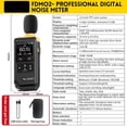 thumbnail image 5 of CEORPER Handheld Sound Level Tester with A/C Weighted Temperature Humidity Display Decibel Meter 30-130dBA SPL Noise Level Meter, 5 of 8