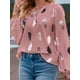 thumbnail image 2 of Camiseta Con Cuello Con Muescas Y Estampado de plumas Alegría Market, 2 of 4