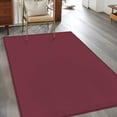 thumbnail image 2 of 3'x5' Area Rugs, Red Solid Color Indoor Outdoor Area Rug for Living Room Bedroom, Aesthetics Contemporary Luxury Washable Bathroom Rugs Kitchen Floor Carpet Mats Home Decor Aesthetic, 2 of 8