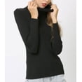 thumbnail image 4 of Pullover Sweaters for Women Long Sleeve Tops Slim Fit Lightweight Turtleneck Sweaters Tops Alsol Lamesa(S-5XL), 4 of 6