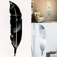 thumbnail image 1 of Autocollant Moderne de Miroir de Plumes de Mode Sticker Mural Amovible Décoration Maison DIY, 1 of 5