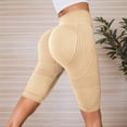 thumbnail image 4 of Workout Pants Compression Leggings for Women High Waisted Yoga Shorts Seamless Workout Shorts Lifting Fitness Running Gym Athletic Shorts Comfortable Stretchy Breathable, 4 of 5
