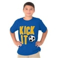 thumbnail image 4 of Athletic Soccer Fan Kick It Goal Boys Kids T Shirt Tees Tops Teen Brisco Brands XS, 4 of 6