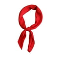 thumbnail image 2 of Fewfanhot Solid Color Silk Scarf Silk Hair Wrap Head Scarf Lightweight Square Neckerchief for Women, 2 of 2
