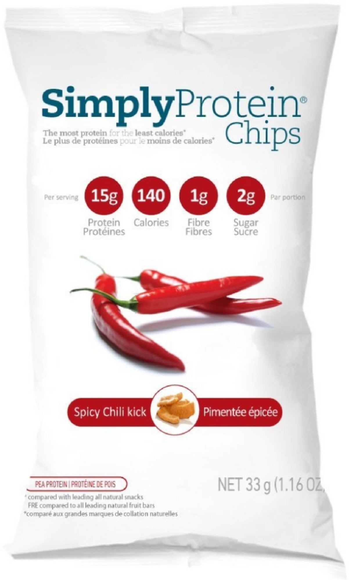 Simply Protein Chips, Spicy Chili 1.16 oz