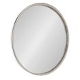 thumbnail image 1 of Kate and Laurel Rowla Round Wall Mirror, Silver 28" Diameter, 1 of 8