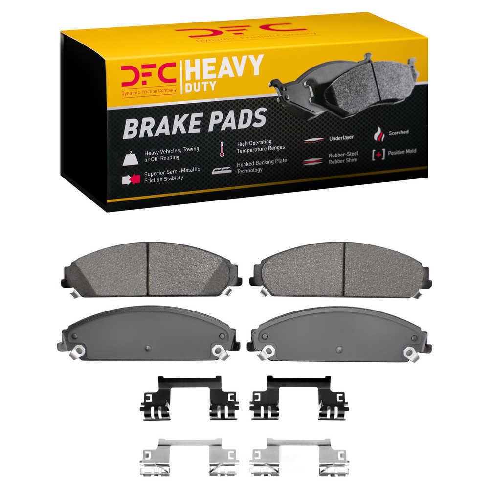 Dynamic Friction Company 1214-1058-02 DFC Heavy Duty Pads and Hardware Kit