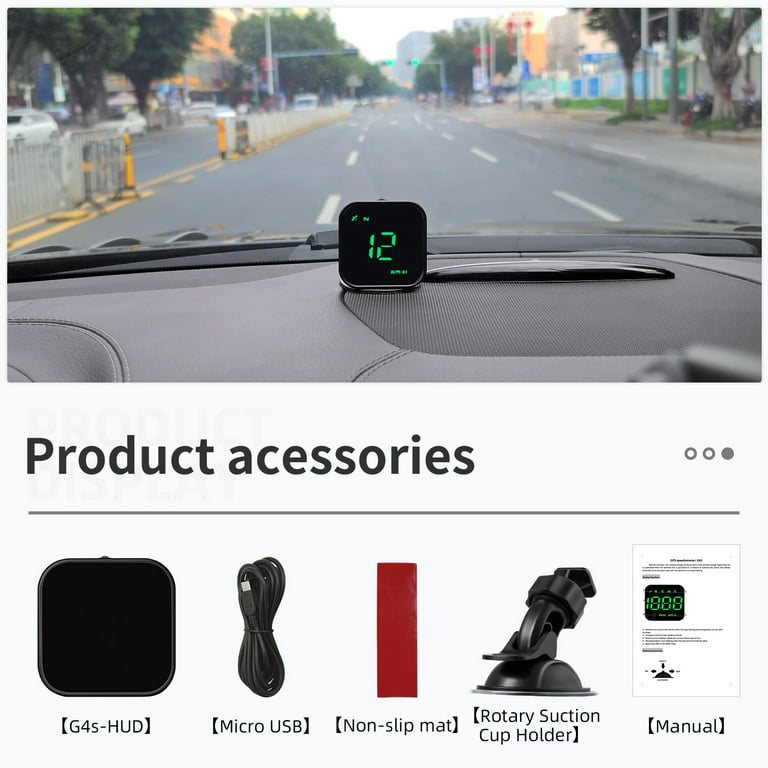 ACECAR Digital GPS Speedometer, Car Universal HUD Head Up Display