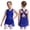 Blue, variant on vastwit Girls Rhinestones Cutout Sleeveless Lyrical Dance Dress Figure Skating Performance Ballet Latin Jazz Dancewear Orange 6