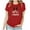 Red, variant on Puntoco Plus Size Tops Easter Shirt for Women Happy Easter Egg Tee Cute Bunny Graphic Funny Letter Print Casual Short Sleeves Tee Tops White XL(XL)