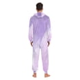 thumbnail image 7 of IAUYY Unisex Adult Onesie Pajamas Ultra-Soft Crystal-Soft Fabric, Halloween Adult Onesie Pajamas Adults,With a Zipper Plus Size Onesie Pajamas, Soft Purple, 7 of 7