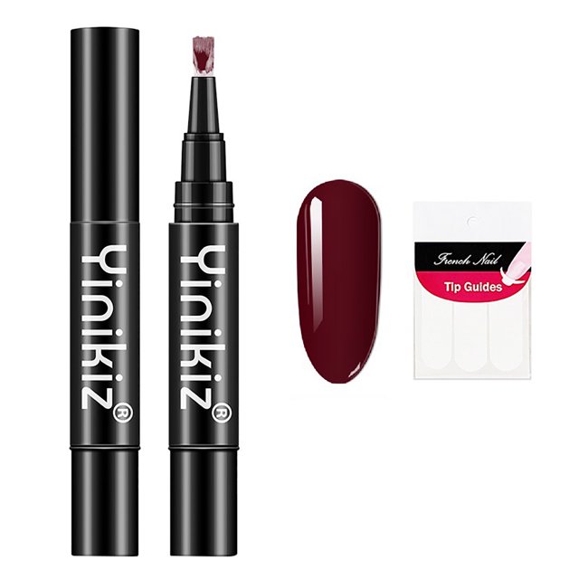 Fiudx Liquidación de ofertas flash Nuevo lápiz de manicura en gel de esmalte uñas perezoso fácil de usar con brillo brillante para diseño de arte de uñas 18 colores sólidos 5 ml