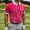 Hot Pink, variant on Fnnxeal Mens Polo Shirts Casual Summer Golf Graphic Short Sleeve Collared Polo Black Shirts for Men Size 2XL