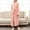 Pink, variant on LSLJS Womens Solid Bandage Robe Long Bathrobe Housecoats Nightgown Sleepwear, Womens Pajamas Long Sleepwear Pocket Waistband + Belts